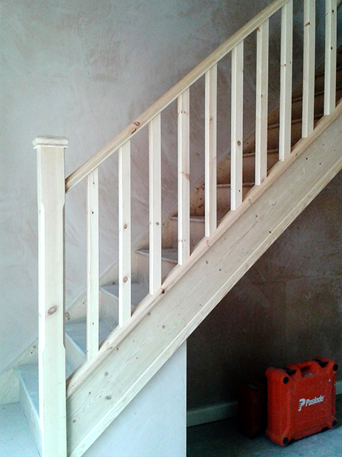 photo of stairs and handrail