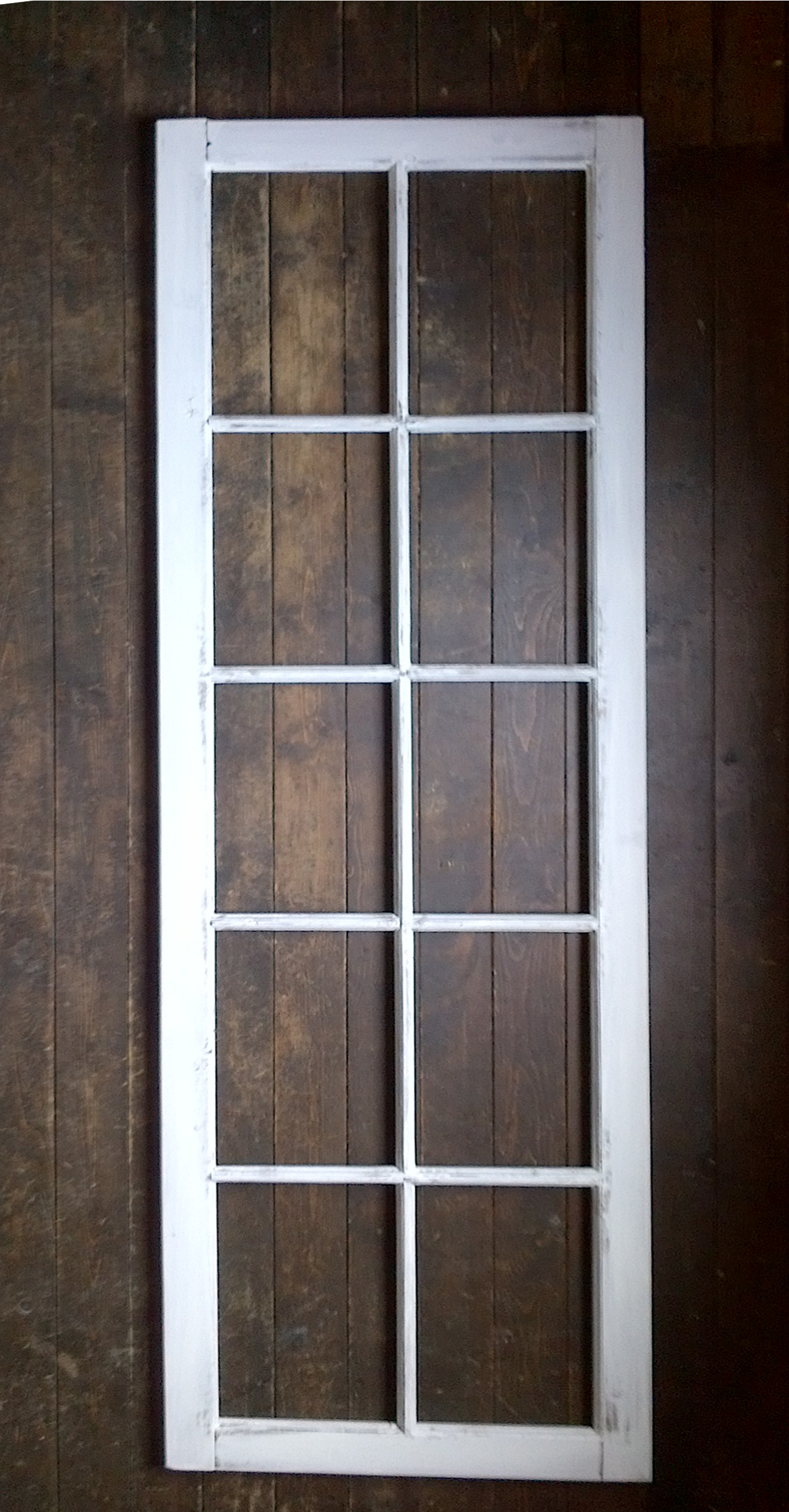 wood frame 10 pane rectangle large